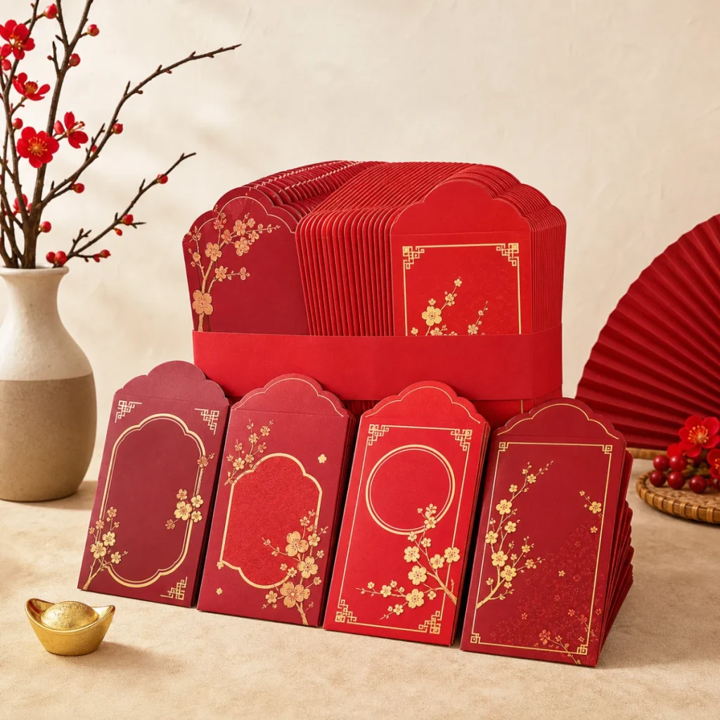 Bộ 50 Bao Lì Xì Tết Phúc Lộc