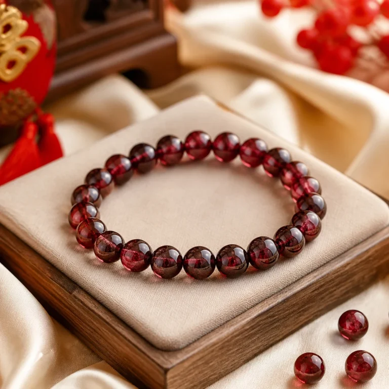 Vòng Tay Đá Garnet Đỏ Mệnh Hỏa