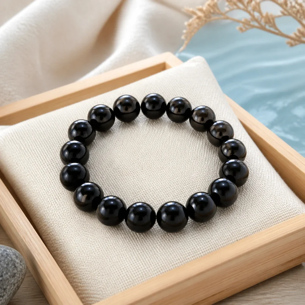 Vòng Tay Đá Obsidian Đen Mệnh Thủy