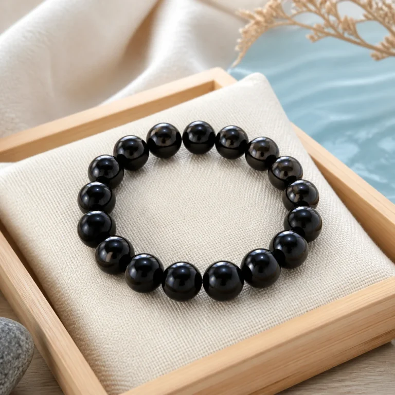 Vòng Tay Đá Obsidian Đen Mệnh Thủy