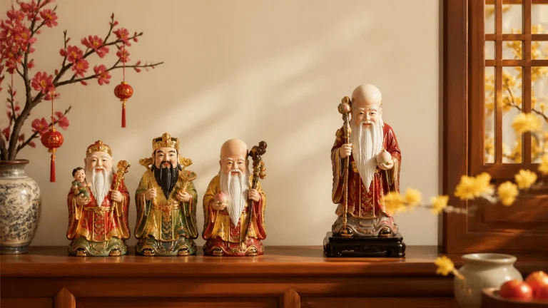 Tượng Tam Đa và tượng Thọ: phân biệt và cách bày đúng